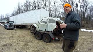 1961 VW Ragtop Bug Rescue pt3, Rolling, Rolling