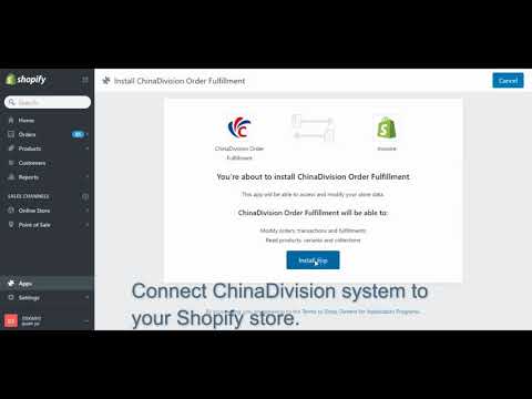 Shopify dropshipping, Shopify API-ChinaDivision