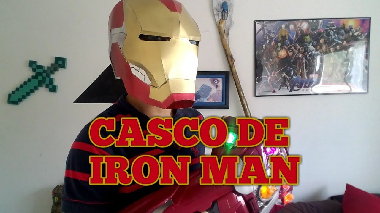 Cómo hacer el casco de Iron Man-Mark 85 de carton 