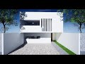 PLANO DE CASA MINIMALISTA DE 8 X 15 M | HOME TOUR