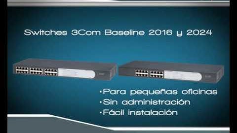 Familia de Switches 3Com Baseline 2000, Rackeables de 16 y 24 puertos