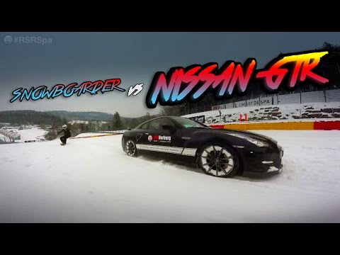 RSR OffSeason - Nissan GTR vs Snowboarder - Spa-Francorchamps