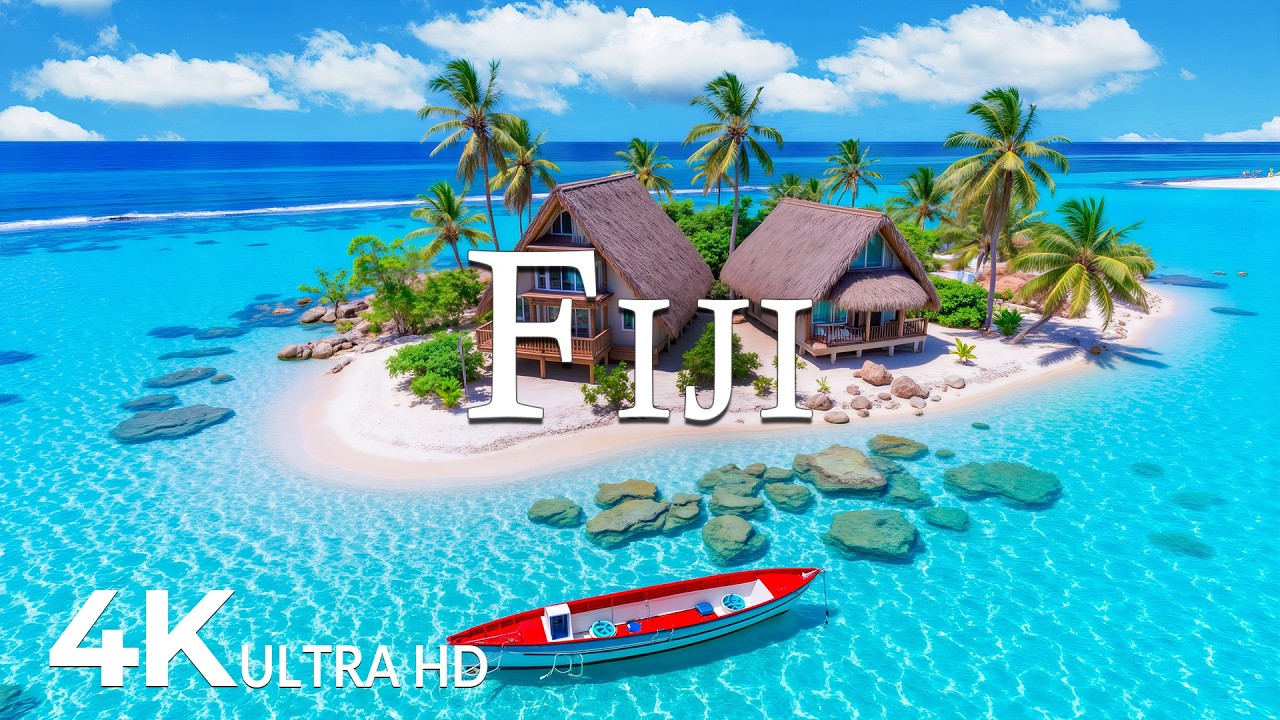 ⁣FLYING OVER FIJI (4K UHD) – Soothing Music Along With Beautiful Nature Video - 4K Video ULTRA HD #8