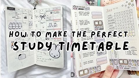 How to Make The Perfect Study Timetable  { study tips + productivity guide }