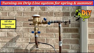 De-winterize drip line irrigation system properly & safely - DIY
