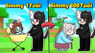 Thử Thách 24H Chăm Sóc Mèo Simmy 1 Tuổi Đến 100 Tuổi Trong Minecraft