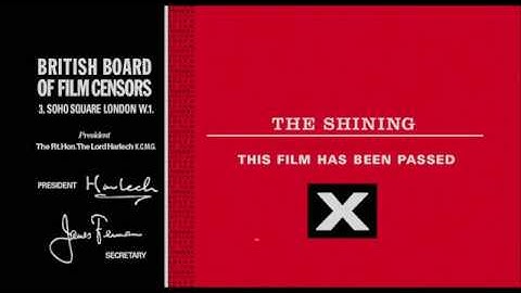 The Shining UK cinema intro (1980)