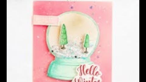 Unity Quick Tip: Snowglobe Card with Inky Background and Popped up Elements