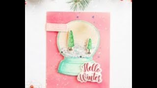 Unity Quick Tip: Snowglobe Card with Inky Background and Popped up Elements