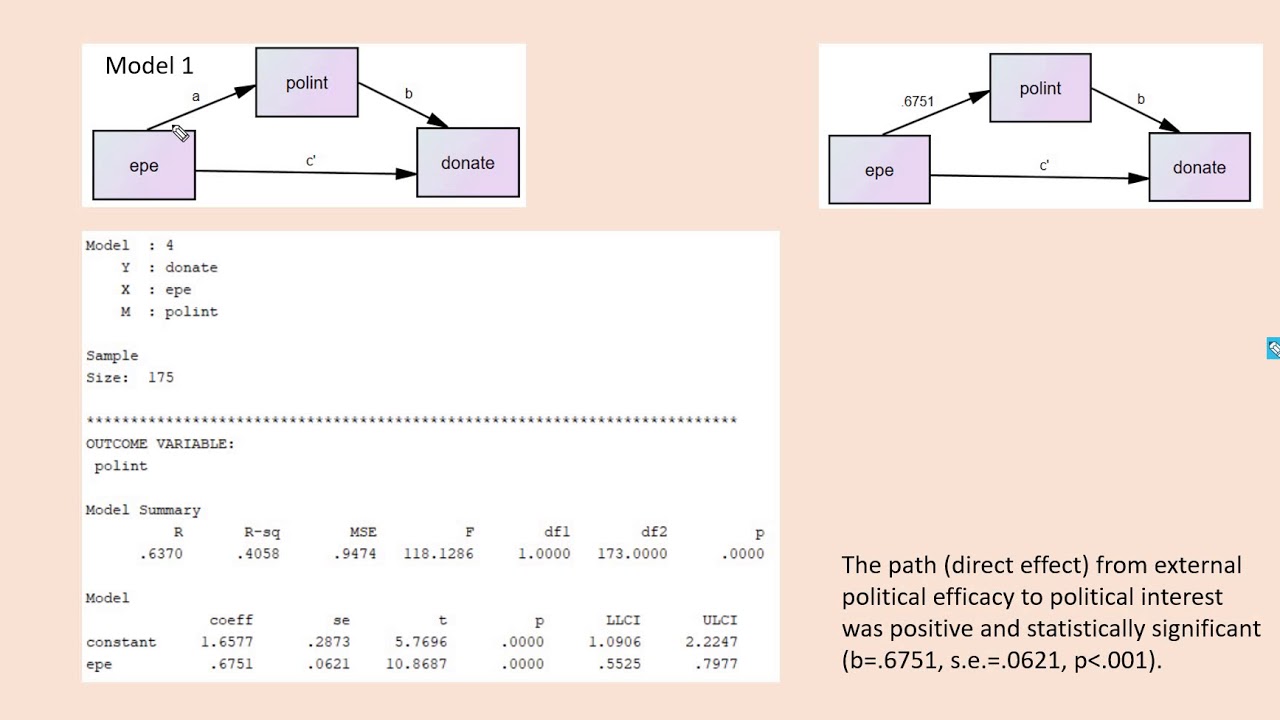 Outcome of the PROCESS Macro (Model 8) Used to Test Whether