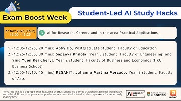 AI for Research, Career, and in the Arts: Practical Applications (27 November 2025)