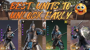 NEW PLAYER GUIDE-BEST UNITS TO UNLOCK EARLY IN THE GAME!!