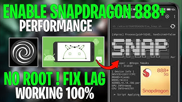 Enable Snapdragon 888+ Performance No Root | Get 90-120 FPS | Max FPS & Fix Lag!