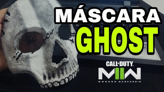 Máscara Ghost Call of duty mw2 Simon Riley acompanha capuz gorro