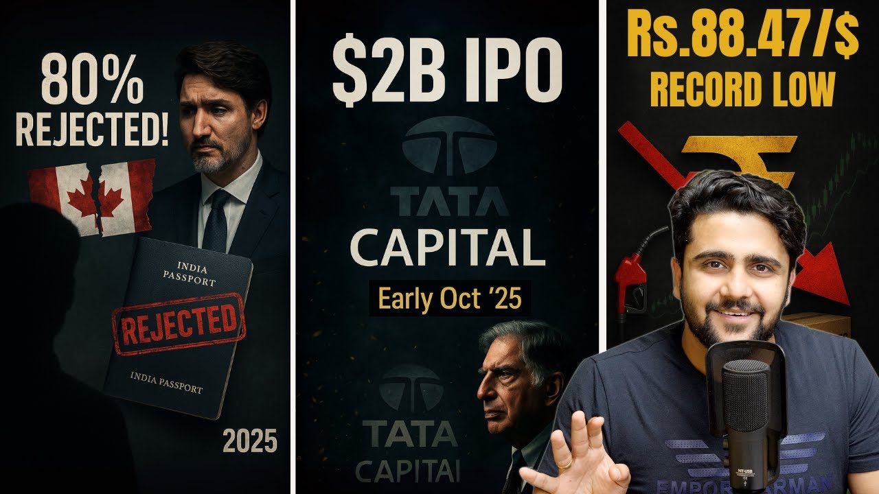 Business News: Canada Visa Rejected, Rupee ₹88.47/$, Ola, Tata IPO, US Tariff Hits India, SoftBank