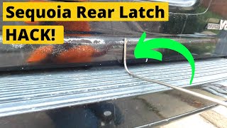 2001-2007 1st Gen Sequoia Rear Latch HACK by Wasatch Moto Overland 22,877 views 2 years ago 3 minutes, 30 seconds