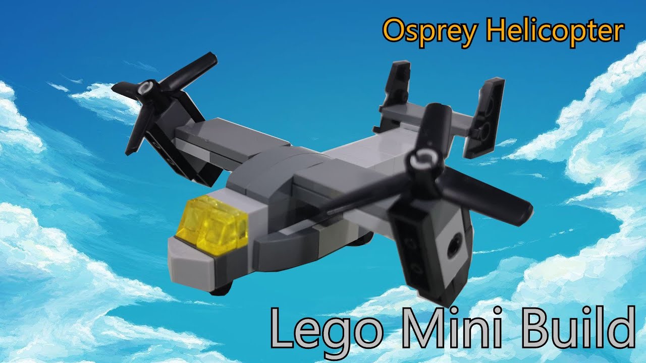 Lego Step by Step tutorial Mini Osprey Helicopter