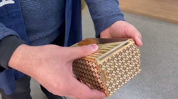 Japanese Puzzle Box 5sun 10steps Fuji and Tsubaki