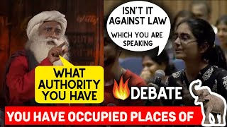 Sadguru Clarification on Isha foundation land Issue to a Law student | Most heated debate #Sadguru