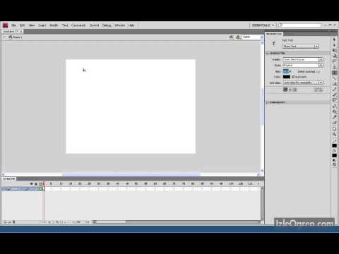 Adobe Flash CS4 4. Bölüm Metin Alanı ( Metin Alanı Türleri )