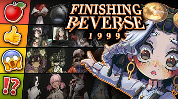 🍎 FINALLY Finishing Ranking Reverse 1999 Characters by Their Designs 🎨
