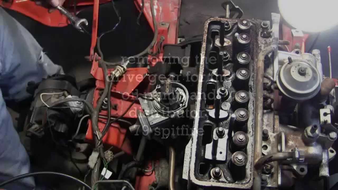 28July2015 oil pump & distributor drive gear removal YouTube