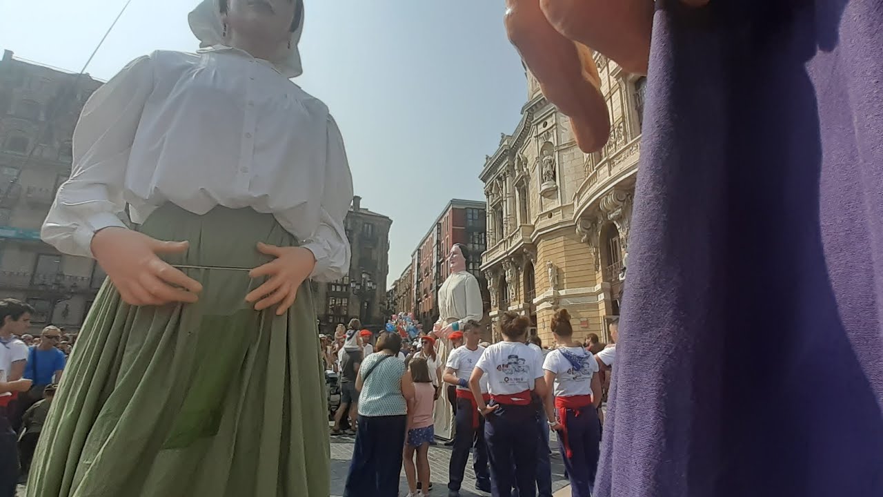 Gigantes de Bilbao en Aste Nagusia dia 3/8 20 de agosto del 2024
