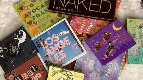 ASMR Eyeshadow Palette Tracing ✨ Reading Shade Names 💖 Tapping & Scratching 🌟 Show & Tell 💋Whispered