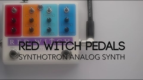 Red Witch Pedals Synthotron Analog Synth Guitar Effects Pedal Demo