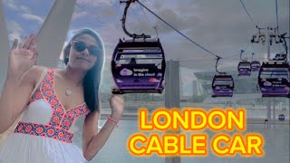 London Cable Car Experience | IFS Cloud Cable Car Full Journey | Sri Lankan Couple in UK