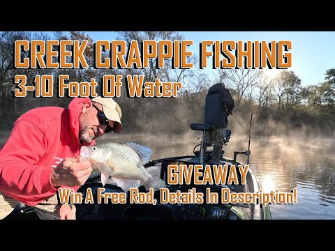 🔥🔥CREEK CRAPPIE FISHING 🔥🔥 Win A Free ACC Crappie Stix, Part