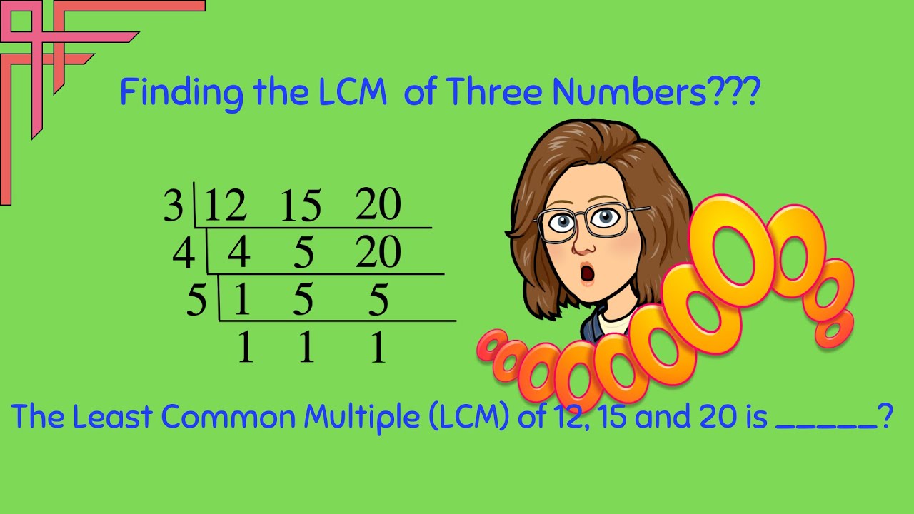 How to find the LCM for 3 numbers Using the Ladder Method|Math Defined ...