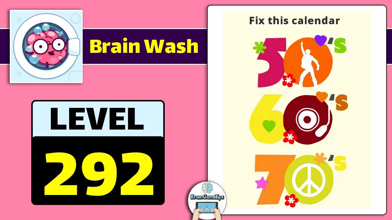 Brain Wash - Puzzle Mind Game - Level 292 Solution