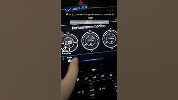 How to turn on performance monitor in VW! #vw #volkswagen #vwGolfMK7 #vwgolf7 #vag #golfr #golfMK7