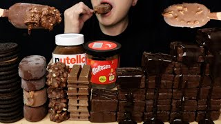 ASMR MAGNUM KITKAT OREO NUTELLA MALTESERS CHOCOLATE ICE CREAM CAKE DESSERT MUKBANG es krim アイスクリーム먹방