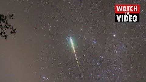 Fireball Smashes Into Atmosphere During Orionids Meteor Shower