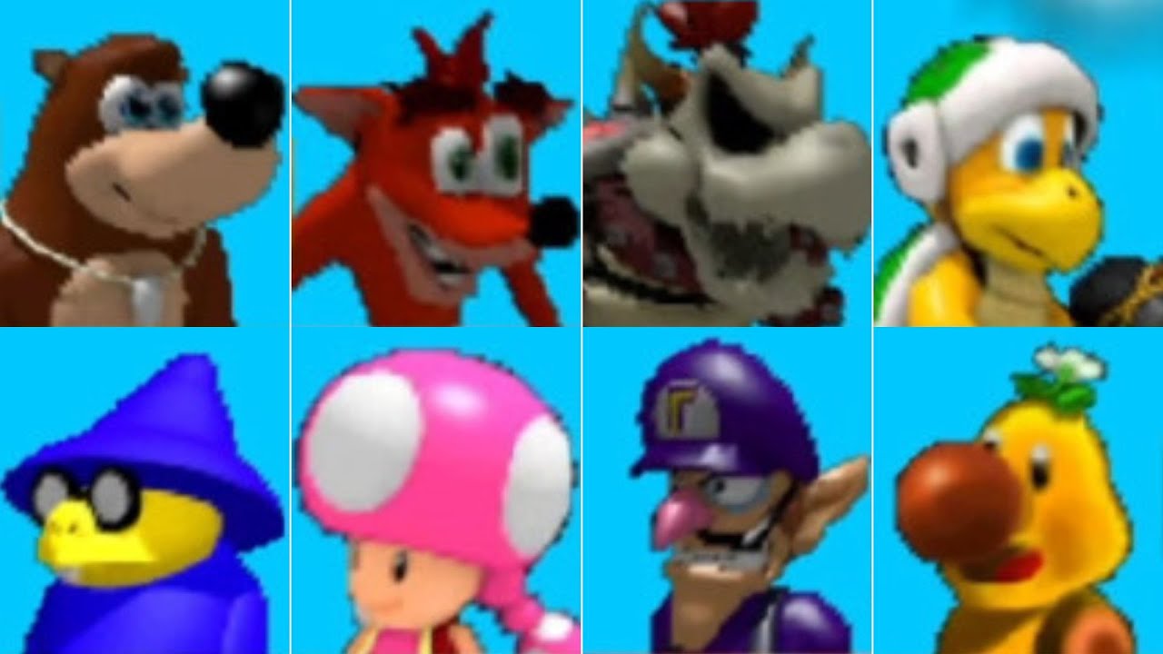Mario Kart 64 - Hooting Time 1.2 // All Playable Characters
