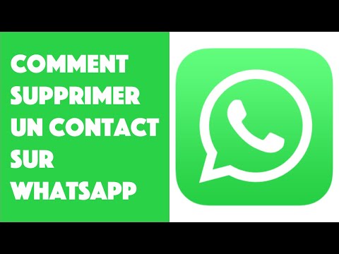 Comment supprimer un contact sur WhatsApp