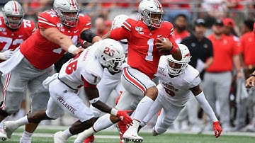 Justin Fields Extending the Play (Baby Cam Newton)