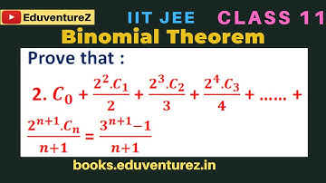Prove that : 2. C_0 + (2^2 〖.C〗_1)/2 + (2^3 〖.C〗_2)/3 + (2^4.C_3)/4 + …… + (2^(n+1).C_n)/(n+1) = (3^