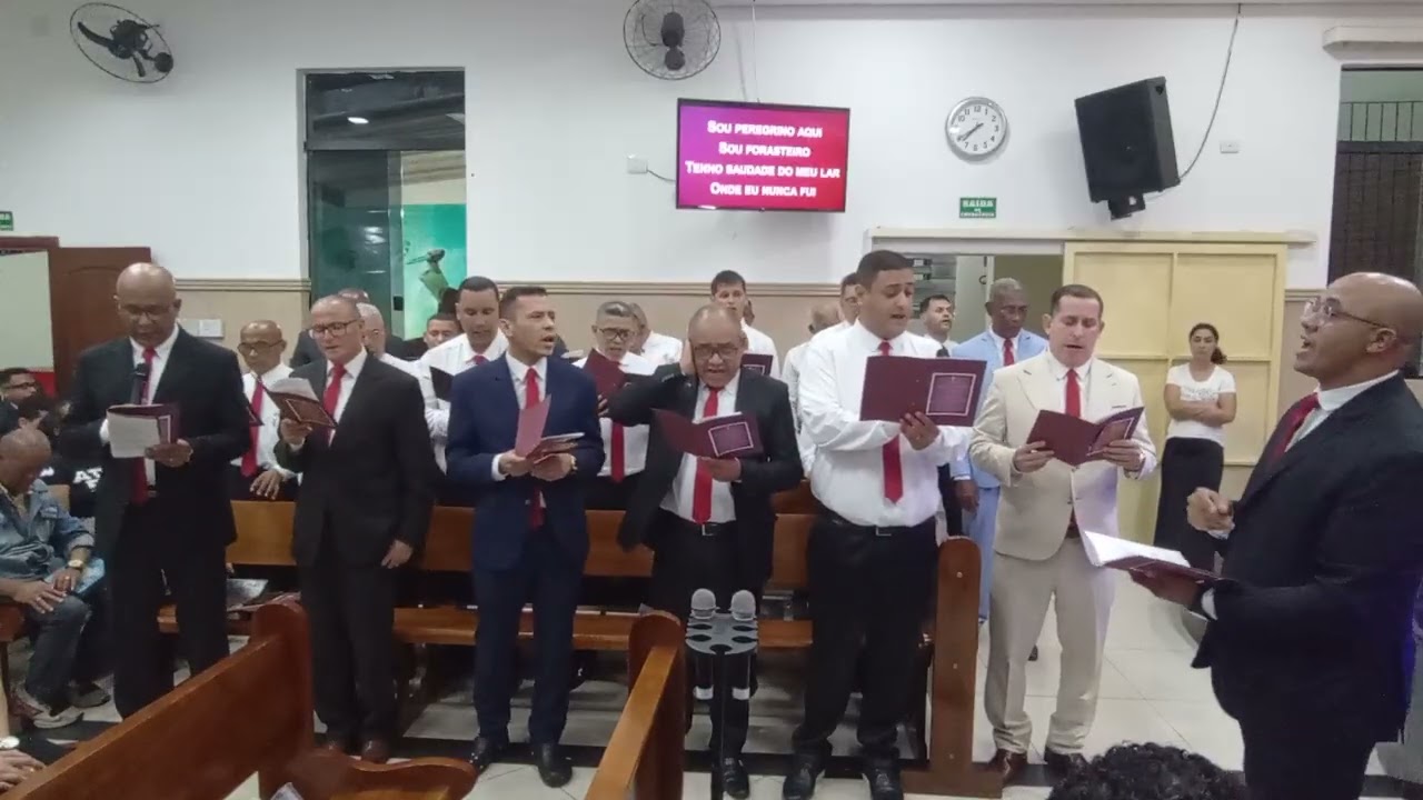 Culto festividade com os varões Ebenézer AD Belém JD Campos varões louvando terceiro hino 01/03/26