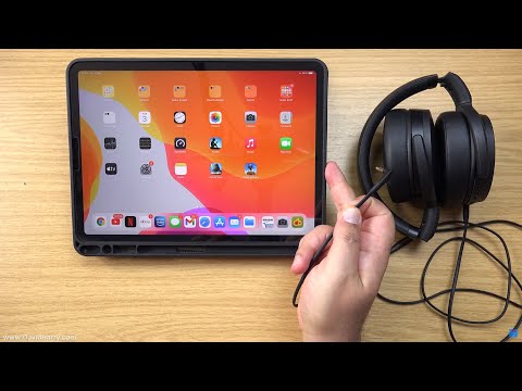 How To Connect Wired Headphones To An iPad Pro 2020 - USB C To 3.5mm TRRS Headphone & Mic Adapter