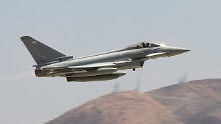 RAF Eurofighter Typhoon Unrestricted Climb - Victorville, CA