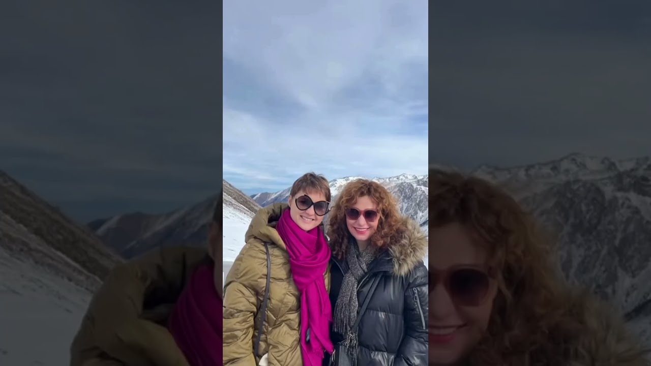Snow sun friends and the perfect mood