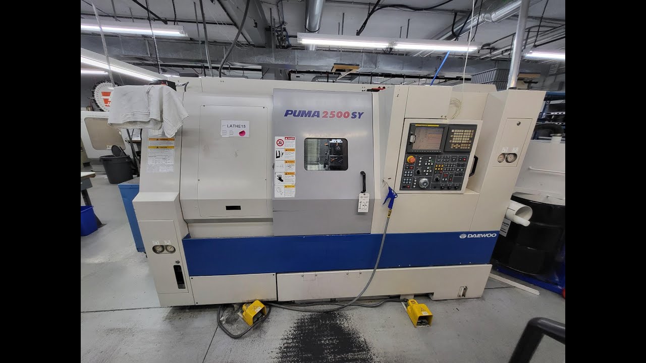 CNC and Grinding Facility Closure Lot 1135 - 2004 DAEWOO PUMA 2500SY CNC LATHE TURNING CENTER
