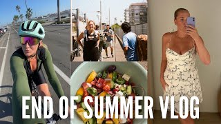 VLOG: getting back into a routine after traveling, europe trip recap, bike ride, + shopping trip