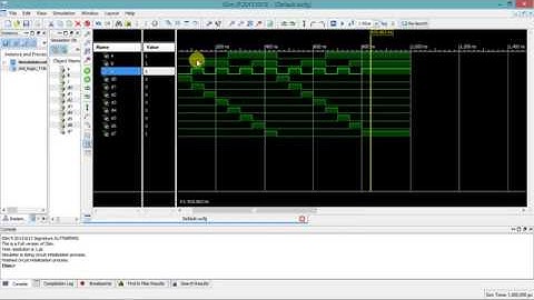3 Bits Decoder Test Bench VHDL