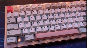 KBD8X MKII Polycarbonate | lubed & filmed FFF | Keyboard Typing Sounds ASMR