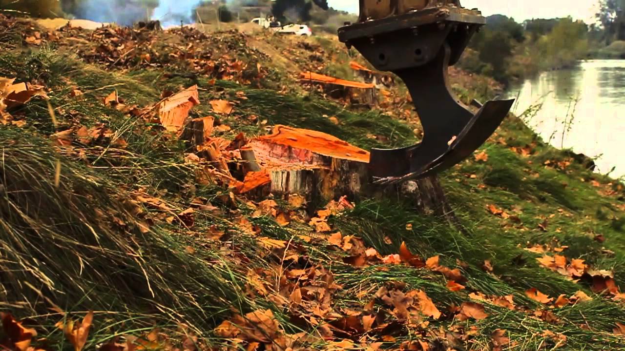 Arraser ou Dessoucher ? Une solution : BECKER, la lame de dessouchage