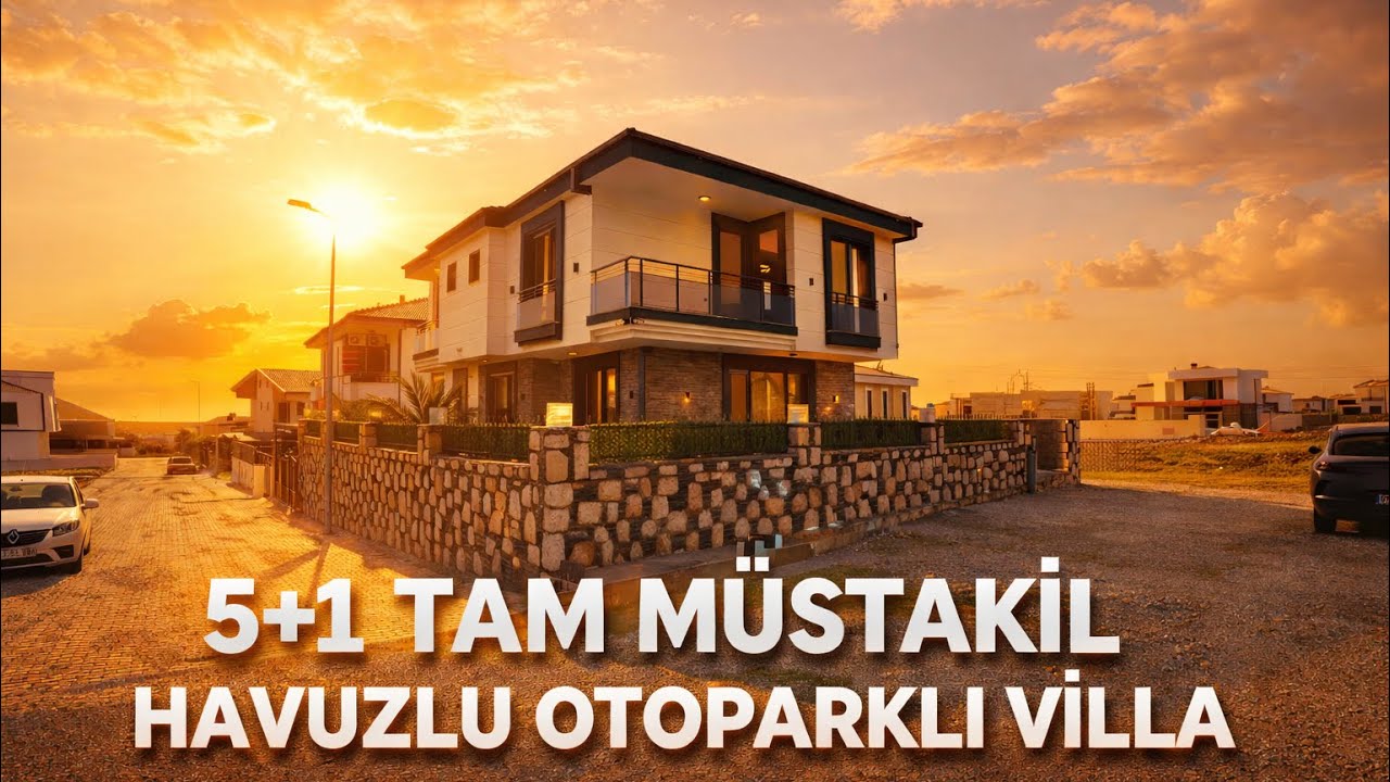 EMSALLERİNDEN UYGUNA LÜKS 5+1 VİLLA 